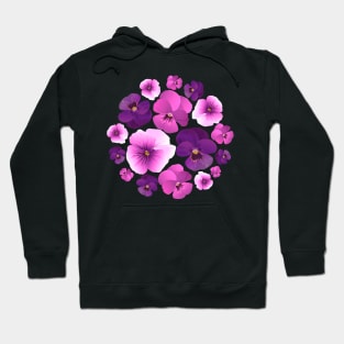 Pansy pattern Hoodie